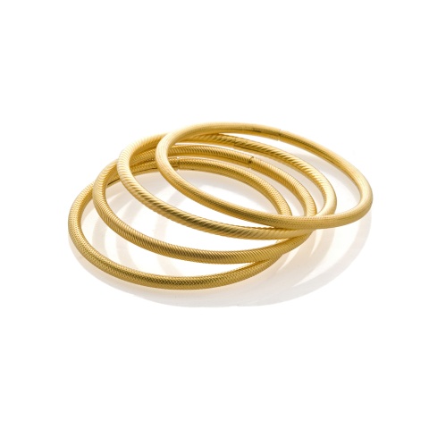 18K yellow gold bracelets 