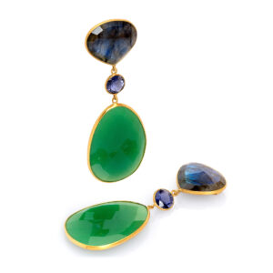 Boucles d'oreilles or jaune 18 ct
