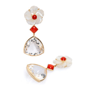 Boucles d'oreilles or jaune 18 ct