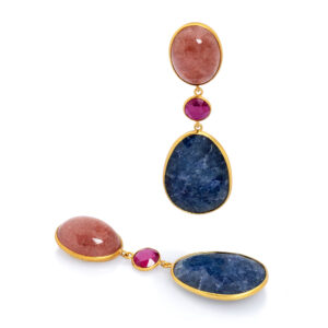 Boucles d'oreilles or jaune 18 ct