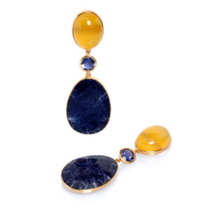 Boucles d'oreilles or jaune 18 ct
