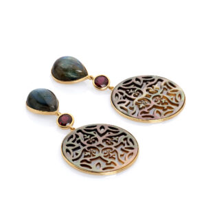 18K yellow gold earpendants