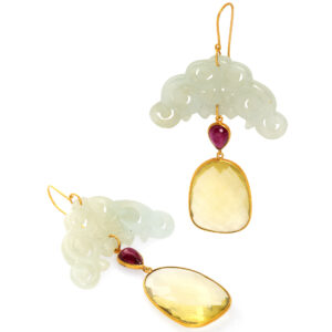 Boucles d'oreilles en or jaune 18 carats