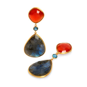 Boucles d'oreilles or jaune 18 ct