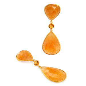 Boucles d'oreilles or jaune 18 ct