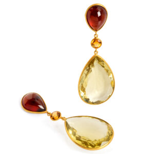 Boucles d'oreilles or jaune 18 ct