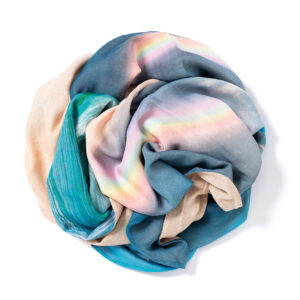 Peach-colored pashmina